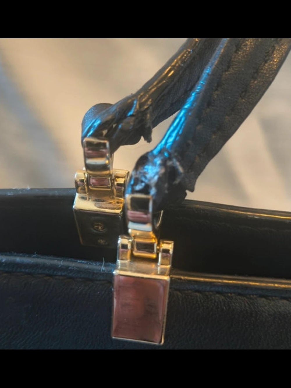 Kate Spade Black Leather Bow-Front Top-Handle Bag - Picture 7 of 7